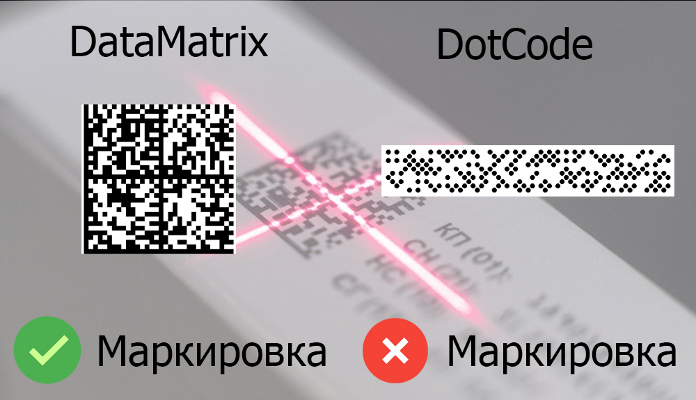Сканер штрих кодов не считывает DataMatrix код???